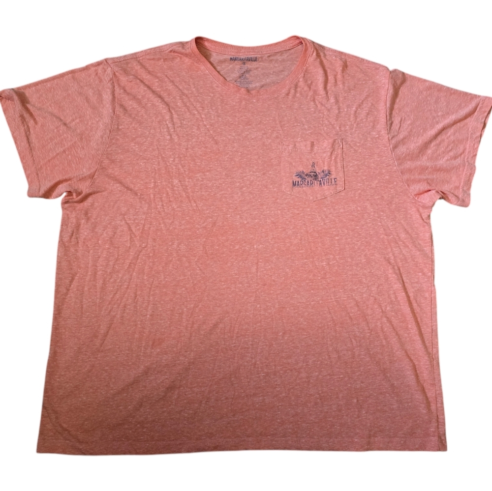 Pre-Owned Margaritaville T-Shirt Size 3XL Pink Tee Grand Slam Fishing Tournament